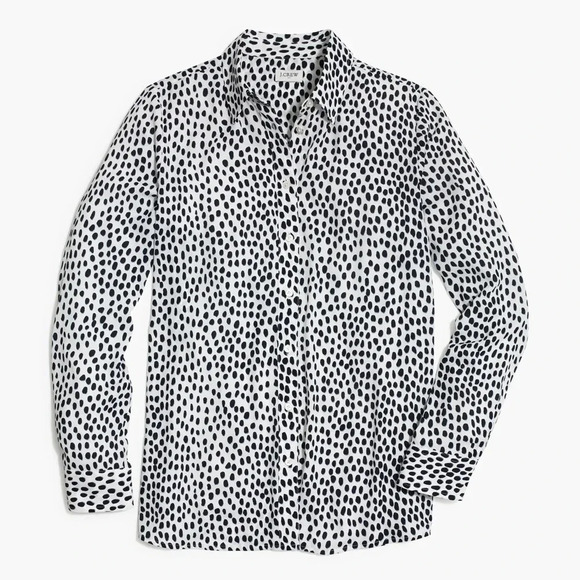 J. CREW‎ FACTORY Printed Button Up Top - Picture 1 of 6